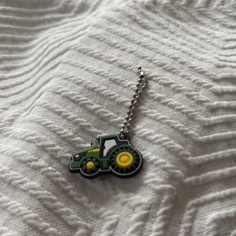 John Deere Tractor Keychain